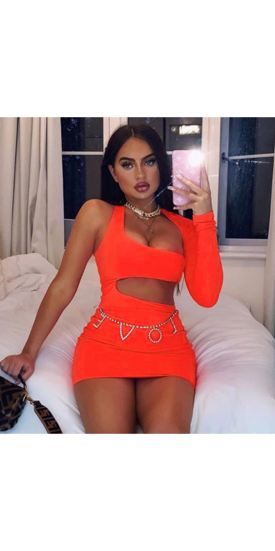 Wrapped Cut Out Bodycon dress