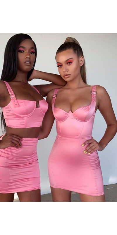 Satin Buckle Two Piece